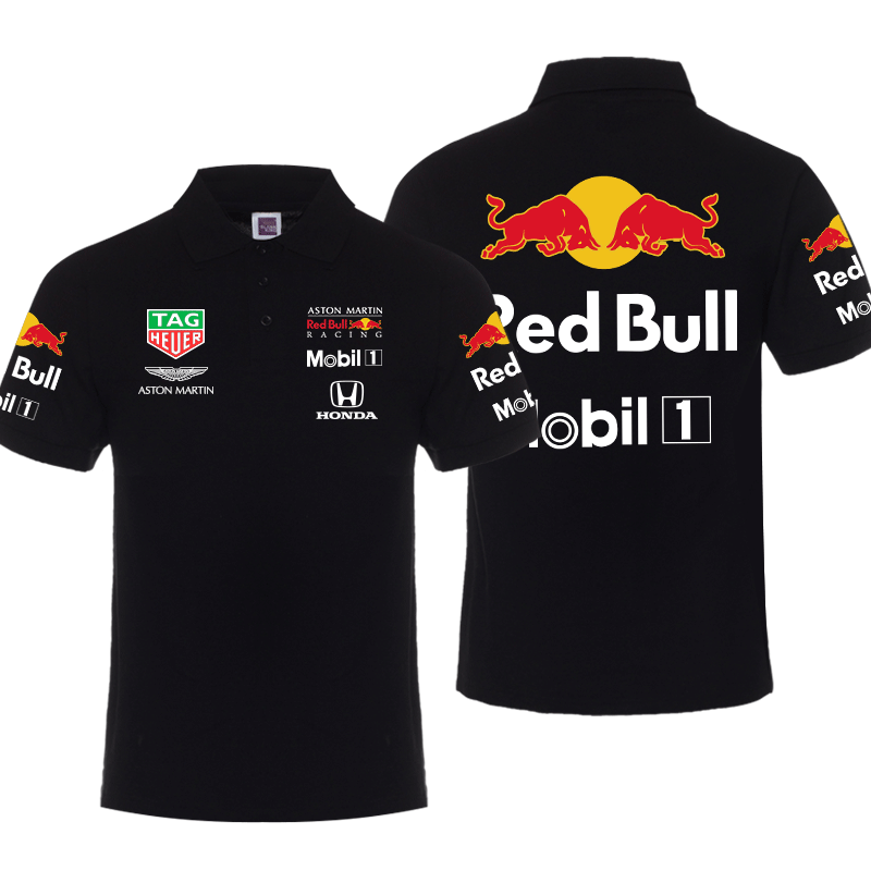 Polo Aston Martin Red Bull Racing Mobil 1 Homme Manche Courte